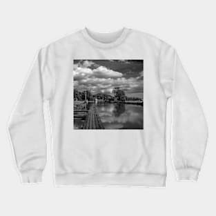 Dramatic clouds over the Göta Canal in Sweden Crewneck Sweatshirt